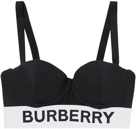 burberry logo tape bikini top|Designer Swimwear For Women .